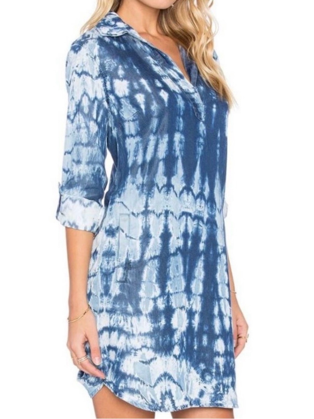 Splendid Tie Dye Chambray Dress